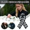 Queen Mother Memorial Black Ribbon Brooch Souvenir Alloy Badge Accessory  Dress Coat Accessories