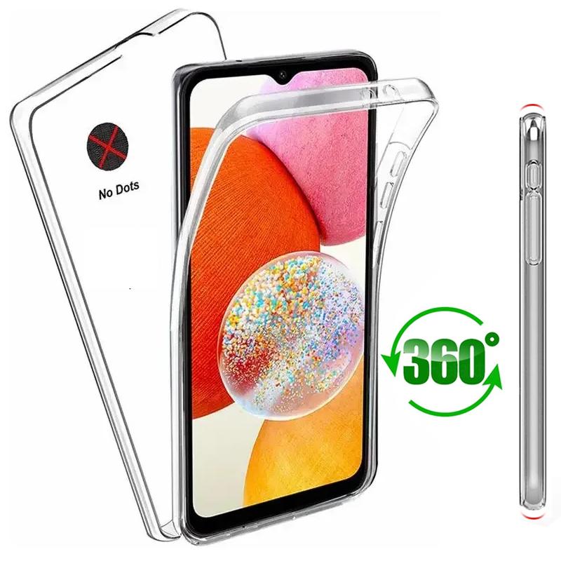 Кристально чистый двойной мягкий чехол на 360 градусов для Xiaomi Redmi Note 12 Pro 12S 13C Redmi13C Poco X5 Pro 5G 4G, противоударный силиконовый чехол спереди и сзади