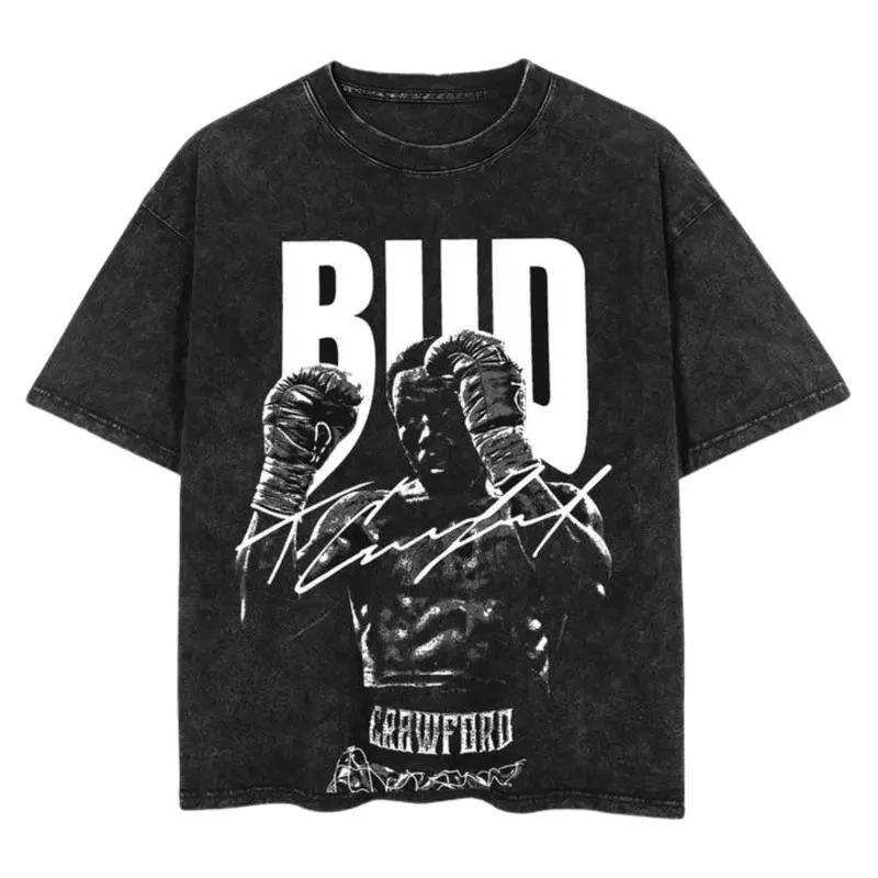 COMBATWEAR Терренс Кроуфорд BUD Графическая Боксерская Футболка, Графическая Боксерская Футболка