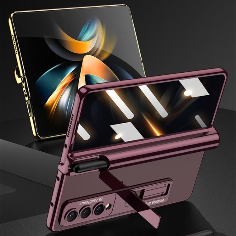 Fashion Luxury Smartphone Case for Samsung Galaxy Z Fold 4/3 Magnetic Folding Phantom Privacy Phone Case Without S Pen