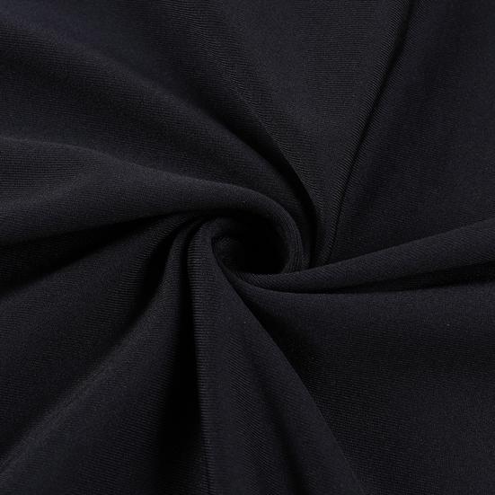 Женское платье на Хэллоуин, подол «рыбий хвост», облегающий крой, нерегулярные манжеты с рюшами, рукава «летучая мышь», готический круглый вырез, сплошной цвет