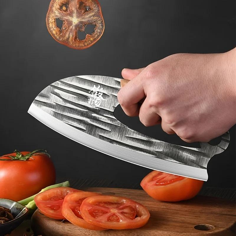 Кованый вручную тесак для мяса Супер острый кухонный Женский экономящий силы тесак для мяса Новый набор семейных ножей кухонный нож