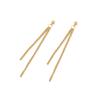 EManco Trendy Bling Cauliflower Chain Earrings Gold Silver Plated Glitter Star Tassel Earrings 316L Titanium Steel Long Earrings