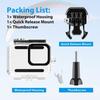 FitStill 60M Waterproof Case for Go Pro Hero 8 Black Protective Underwater Dive Housing Shell with Bracket Accessories