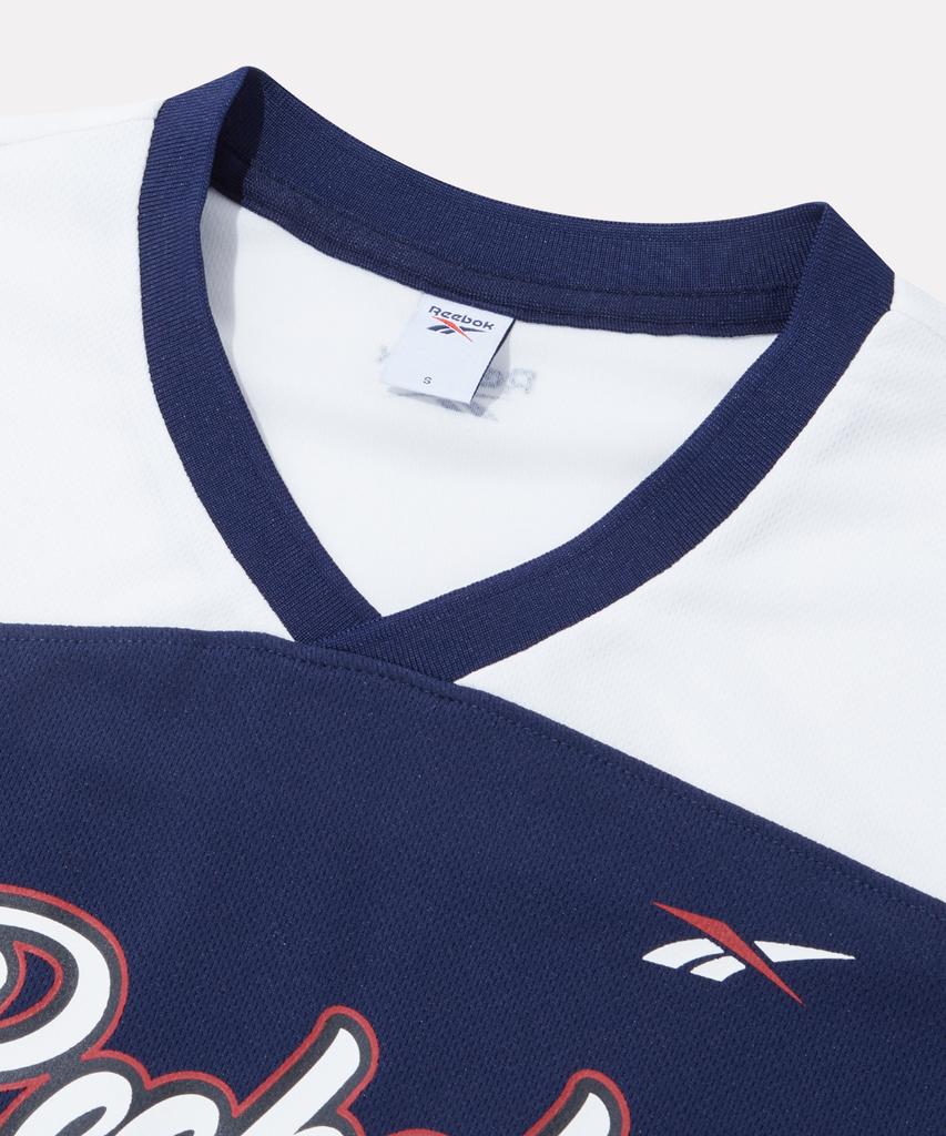 Reebok Оригинальная футболка с коротким рукавом Colorblock с логотипом (W) - военно-морской флот