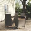 Day and Night - Day and Night 5-piece Garden Dining Set and Gray Synthetic Rattan Cushions