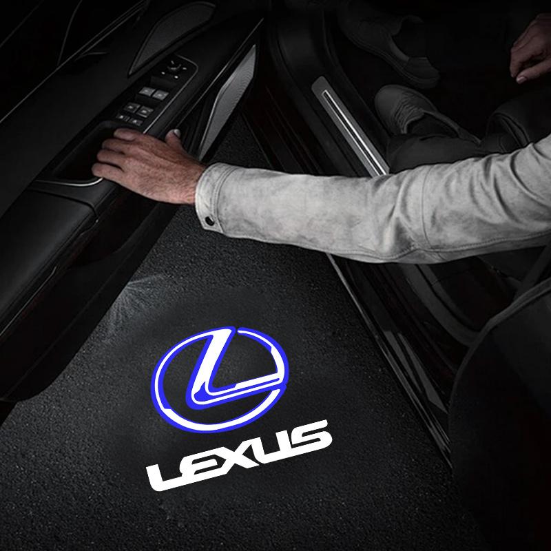 Для Lexus ES ES250 ES300 ES350 RX RX300 GX UX LX470 LX570 RC Светодиодный проектор приветствия на дверь автомобиля Теневой свет Автоаксессуары