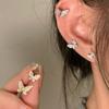 Small And Exquisite Zircon Butterfly Stud Earrings, Women'S High Sense, Personality, Fashion Temperament, Elegant And Exquisite Versatile Earrings