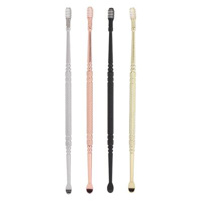 4 цвета Нержавеющая сталь Двусторонняя ушная ложка 360 градусов Спиральный инструмент для удаления ушной серы Инструмент для чистки