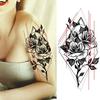 1PC Fashion Flower Temporary Tattoos Sticker DIY Fake Colorful Anchor Sheets Tattoo For Women Body Art Painting Arm Legs Tatoo Paper