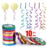 1Pcs 10Meter 5mm Balloon Ribbon Party Birthday Wedding Accessorie Laser Balloon Chain Satin Ribbons Crafts DIY Party Decoration