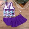3Pcs/Set Girls Swimwear Tops Bottoms Skirt Baby Bikinis Kids Bathing Swim Suit Swimsuit Beachwear