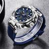 FOXBOX New Multifunctional Sports Watch Waterproof Luminous Dual Display Electronic Watch Fashion for Men Women Black