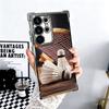 Badminton Sport Plating Phone Case For Samsung Galaxy S24 S25 FE S26 Edge S23 Ultra S22 S21 Plus S20 Anti-Fall Airabag Cover