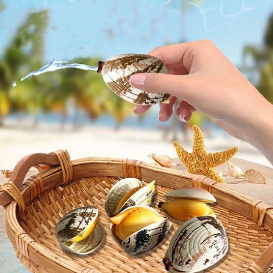 Shell-Shaped Water Spray Toy for Adult Pranks Summer Fun Strong Mist Sprayer Novelty Beach Party Gift for Friends Parties