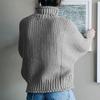 New Autumn Long Sleeve Loose Casual Knitwear Sweater Women Winter Half High Neck Pullover Sweaters for Women Fashion Plus Size Knitted Sweater 24889