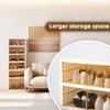 Multi Layer Stackable Clear Door Shoe Box Cabinet Snap Together Dust Proof Shoe Storage Organizer For Home Closet Hallway