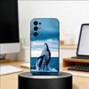 Чехол для телефона 'Синий кит в океане' для Samsung S25, S24, S21, S22, S23, S30, Ultra, S20, Plus, Fe, Lite, Note, 10, Черный чехол