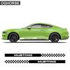 Ford Mustang Спортивная наклейка с пинстрайпом на боковой порог