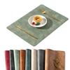Univo Colors Placemats, High-Quality PU Leather, Nordic Style, Water-Repellent, Stain-Resistant, Insulating, Non-Slip, Washable, Easy To Clean, Gorgeo