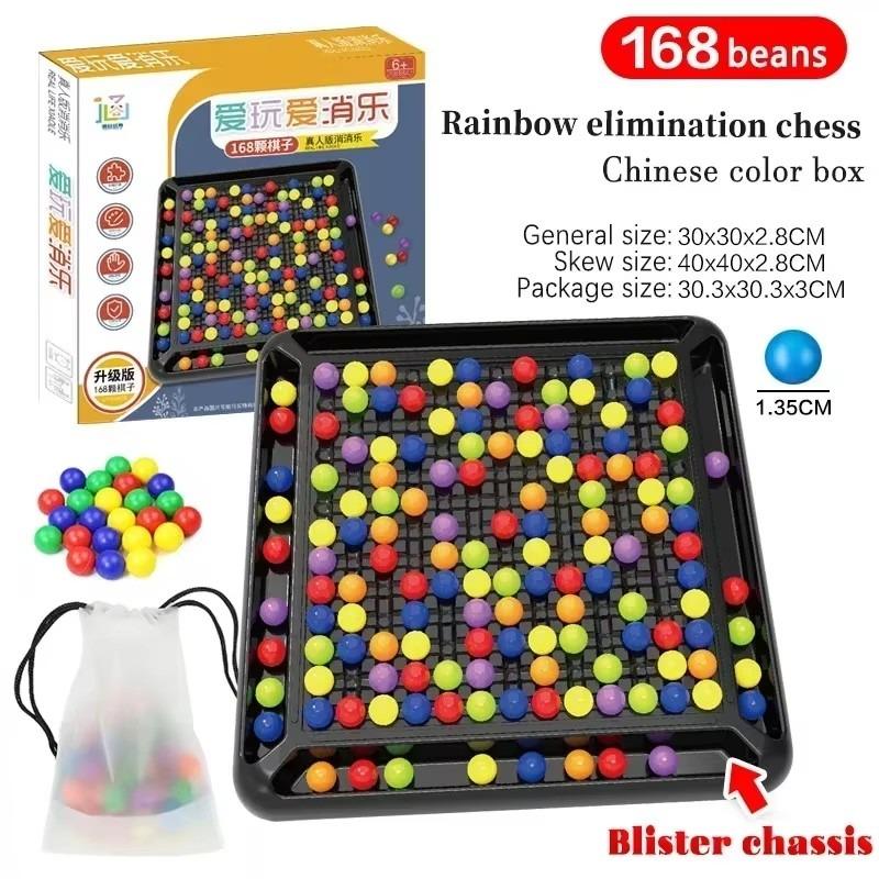 Rainbow Ball Gobble Elimination Board, интеллектуальная шахматная доска, веселая настольная стратегическая игра, семейная игра для вечеринок для детей и взрослых