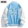 Винтажная бейсбольная куртка NCAA унисекс свободного кроя