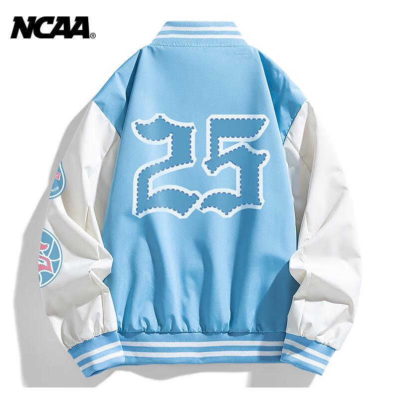 Винтажная бейсбольная куртка NCAA унисекс свободного кроя