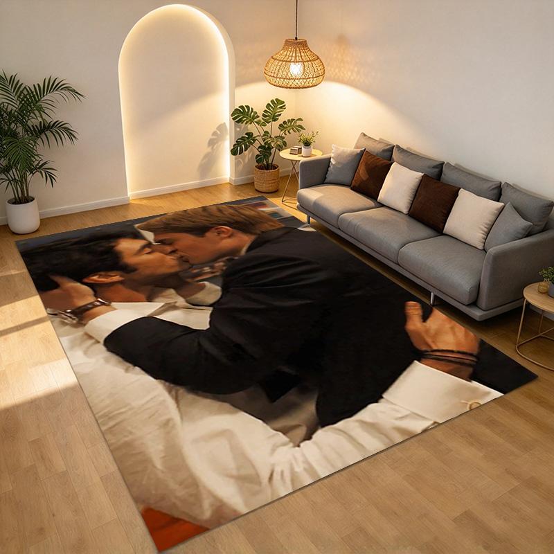 Romantic Moment Living Room Nonslip Area Rug Soft Carpet For Bedroom Game Playroom Sofa Office Home Decor Doormat Christmas Gift C930760