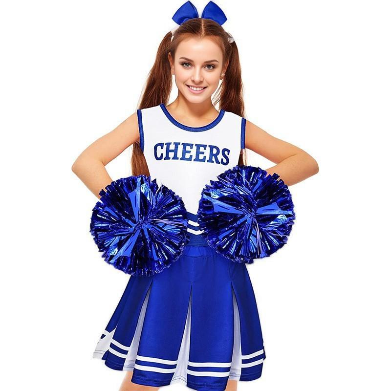 Girls Cheerleading Uniform Set School Sports Meet Opening Performance Stage Dance Outfit