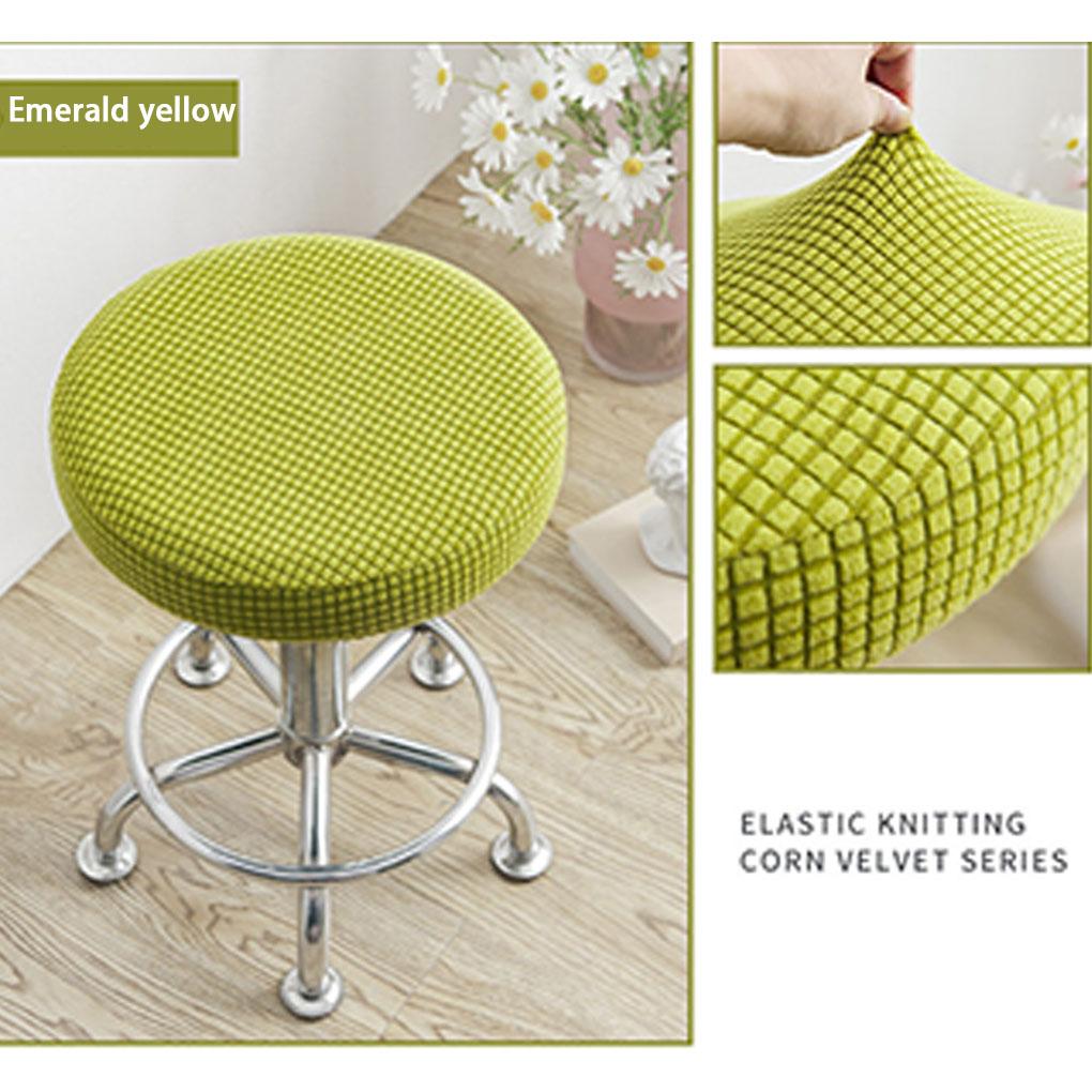 Круглый чехол для табурета, обеспечивающий долговечность и яркие цвета, наволочка для подушки, моющиеся чехлы для барных стульев