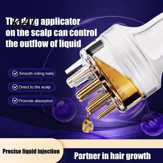 Hair Treatment Applicator Oil for Men Women, 8ML Essence Tool, Growth Massage Brush Precise & Even Application, Scalp Dispenser Comb Women