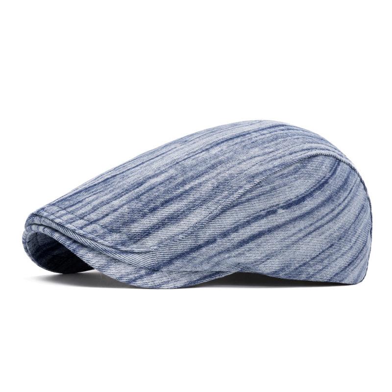 Джинсовая кепка Forward Cap Men Retro Beret Print Painter Cap
