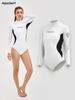 Cross Border New Super Elastic Diving Suit One-piece Women's 2.5mm Warm And Wear-resistant Wet Suit Anti Cold CR Diving Suit Swimsuit