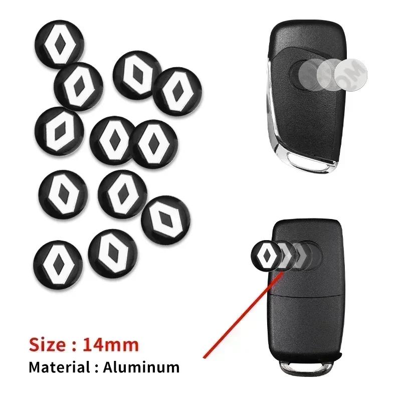 Interior Stickers For Renault Clio Koleos Megane Espace 3 QM6 Kadjar Captur Scenic Fluence Accessories 14mm Car Remote Control K
