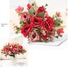 2PCS Artificial flower bouquets, artificial roses, high-end artificial flower bouquets.
