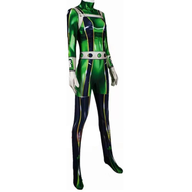 Anime Cosplay Bodysuit Costume Halloween Party Role Play Unisex Tight Fit Green Milk Silk