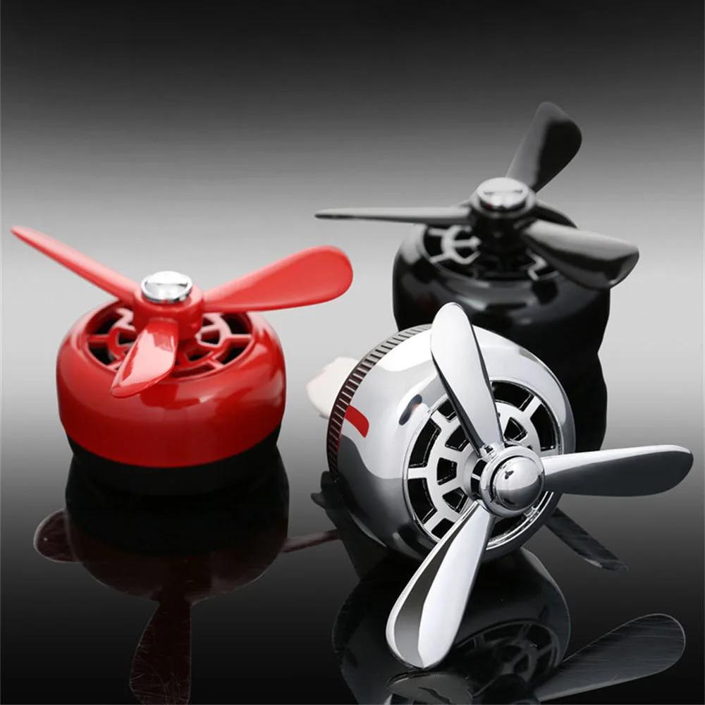 Пропеллер Автомобильный освежитель воздуха Мини-диффузор для эфирных масел Ароматизаторы из сплава Веерообразные зажимы для воздуховодов Аксессуары для салона автомобиля