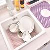 Silicone Sink Mat with Center Drain Heat-Resistant Flexible Non-Slip Design Easy To Clean
