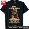 Cat Have Selective Hearing You Didnt Make Cut Funny Funny Graphic Crew Neck Soft Cotton Fabric Shirt for Summer