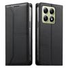 Stitched Line Magnetic RFID Shockproof Vegan Leather Phone Case, Protective Cover For Xiaomi 17