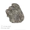 Old English Sheepdog, Bobtail, Bob-tail  - Silver-plated dog brooch, elegant pin, jacket lapel decoration by Art-Dog brand