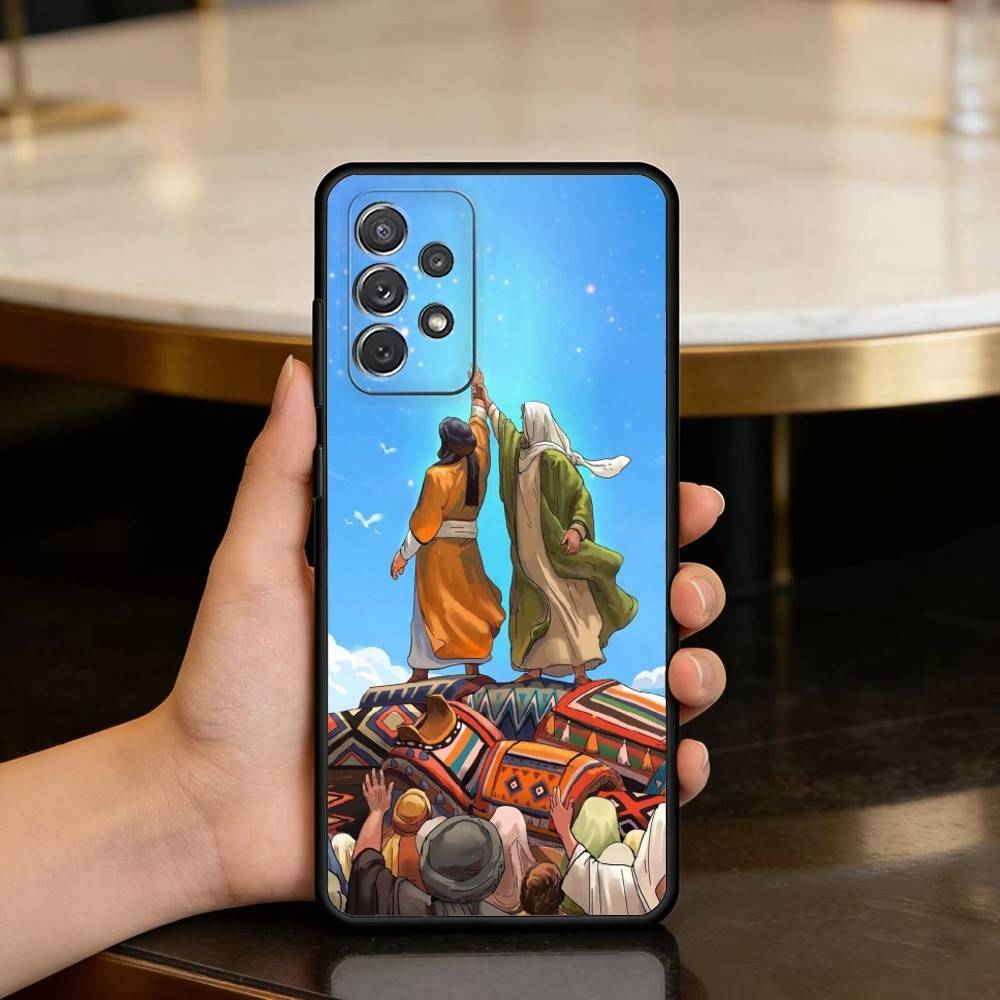 Чехол для телефона Имама Х-Хуссейна С-Шиит Али Для Samsung Galaxy A73,A72,A71,A70,A53,A52,A51, Мягкий силиконовый Черный чехол