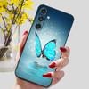 Чехлы для телефона Samsung A55 5G Чехол Цветок Силикон ТПУ Мягкая задняя крышка для Samsung Galaxy A15 4G 5G A25 A35 Защитный чехол Сумка