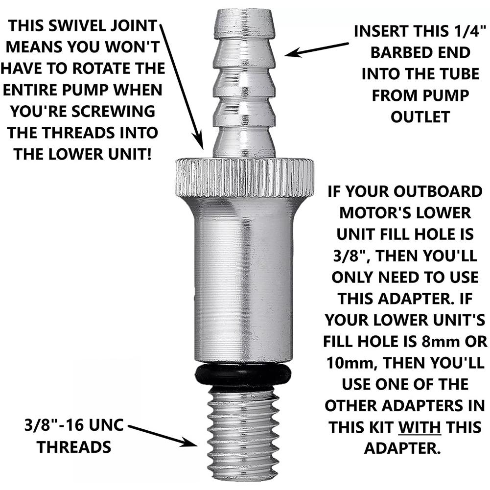 Upgrade Transmission Fluid Marine Pump Gear Oil Transfer Pump Gear Lube Pump Accessories for Marine Lower Unit Boat Gear Lube