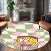1pc Lizzie McGuire Y Sus Locuras1 Print Round Carpet Chair Round Carpet Suitable for Bedroom Living Room Home Decorative Carpet