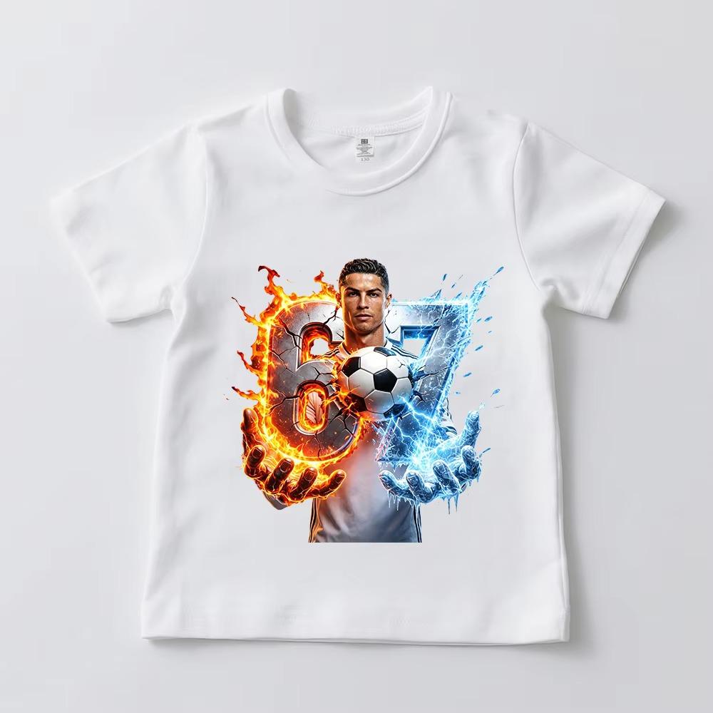 Football Graphic T Shirt Pattern Print Summer Soccer Brasil Tee Top Casual Clothes Camisa
