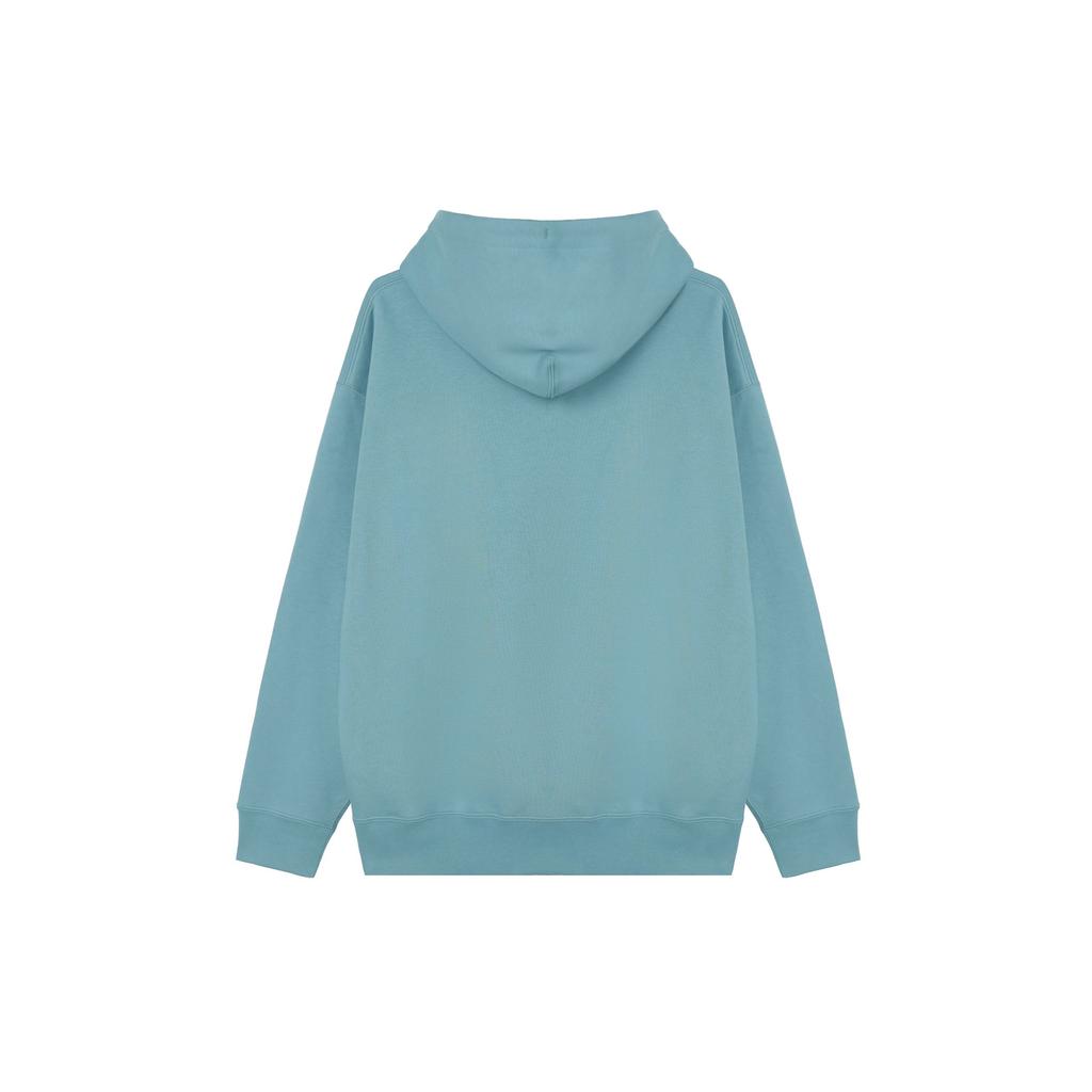 Nike Solid Color Loose Fit Drawstring Hooded Long Sleeve Sweatshirt Men Tops Blue DX1355-464