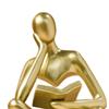 Abstract Reader Statue Decorative Figurine Sculpture Thinker Ornament in Resin Modern