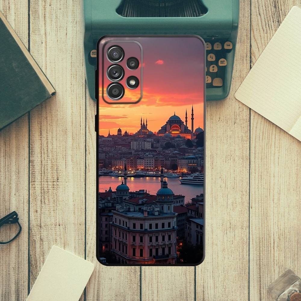 Турция Стамбул Пейзаж Чехол для телефона для Samsung S21, S22 Ultra, S20, S30 plus, S22 plus, S23, S30 ultra 5G Силиконовый чехол