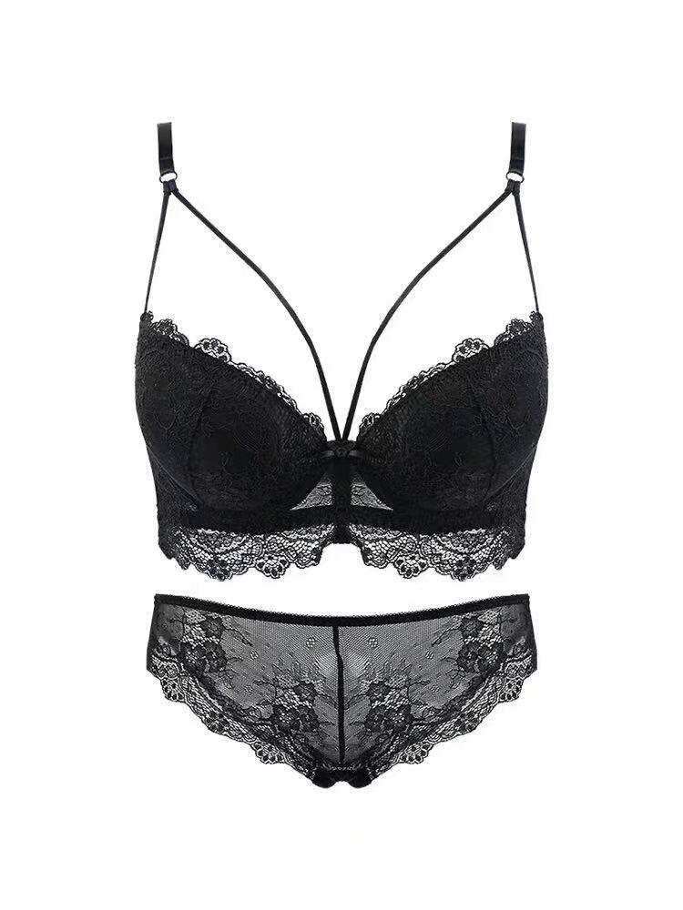 Женский кружевной бюстгальтер на косточках и регулируемые трусики - Удобный и стильный комплект для маленькой груди